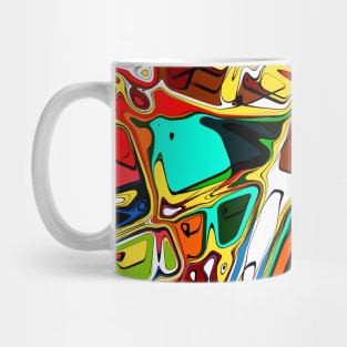 Colorful Watercolor Modern Abstract Pattern Art Mug